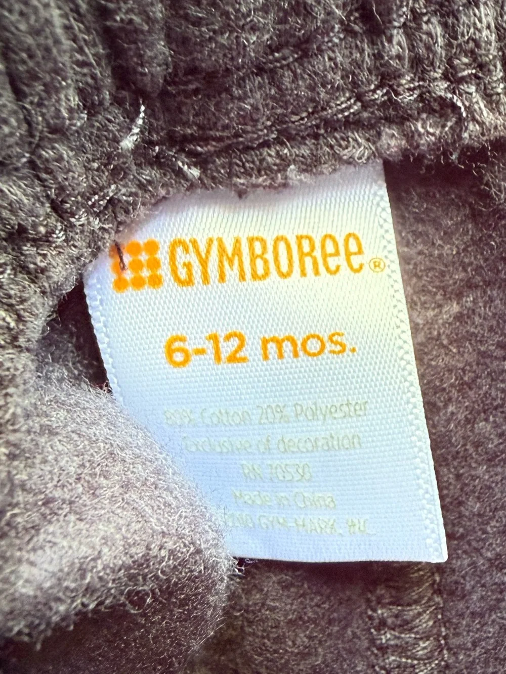 Gymboree fleece sweatpants black and Carters zip up fleece sweatshirt baby boy